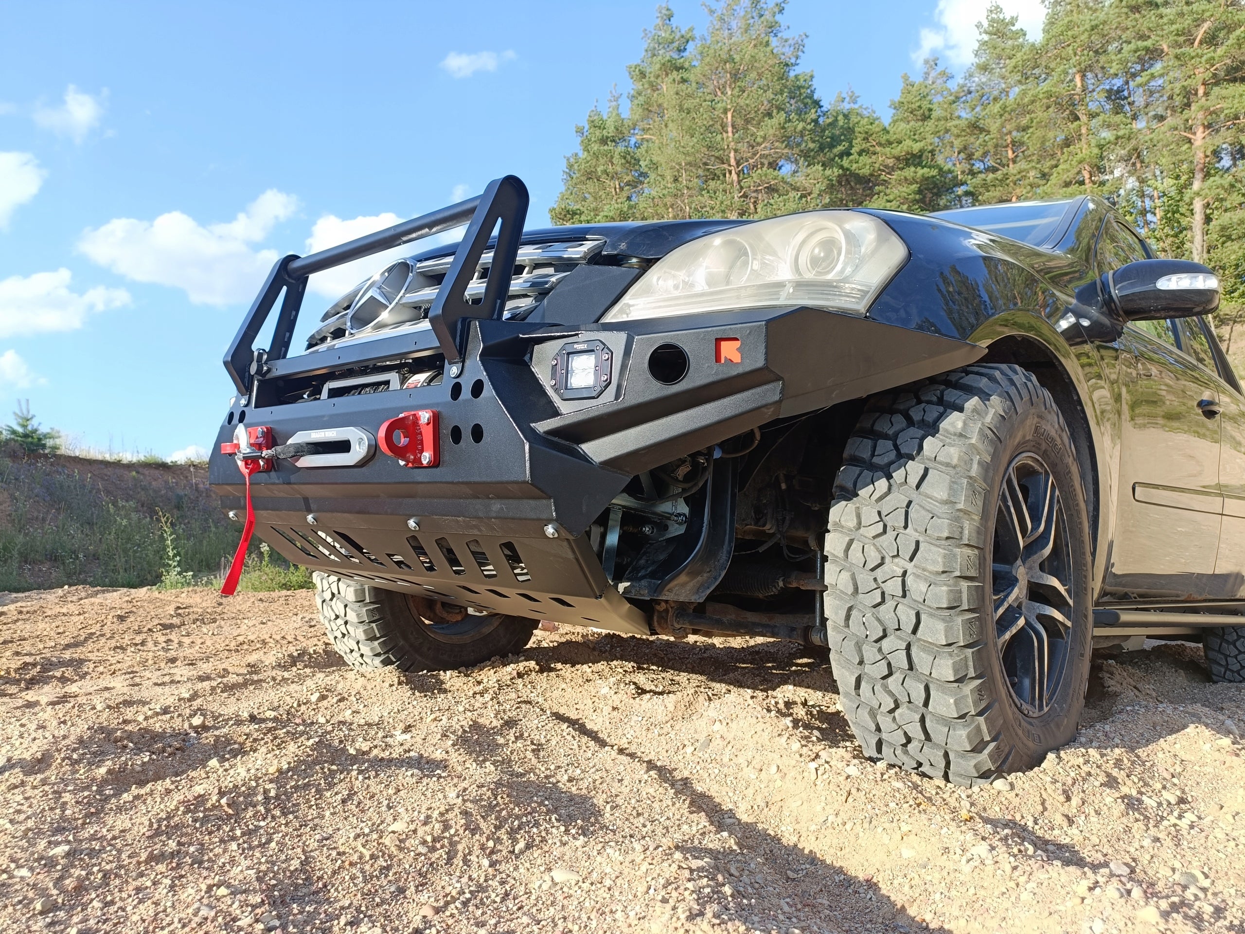 Seilwindenstoßstange mit Bullbar Mercedes W164 M Klasse ML