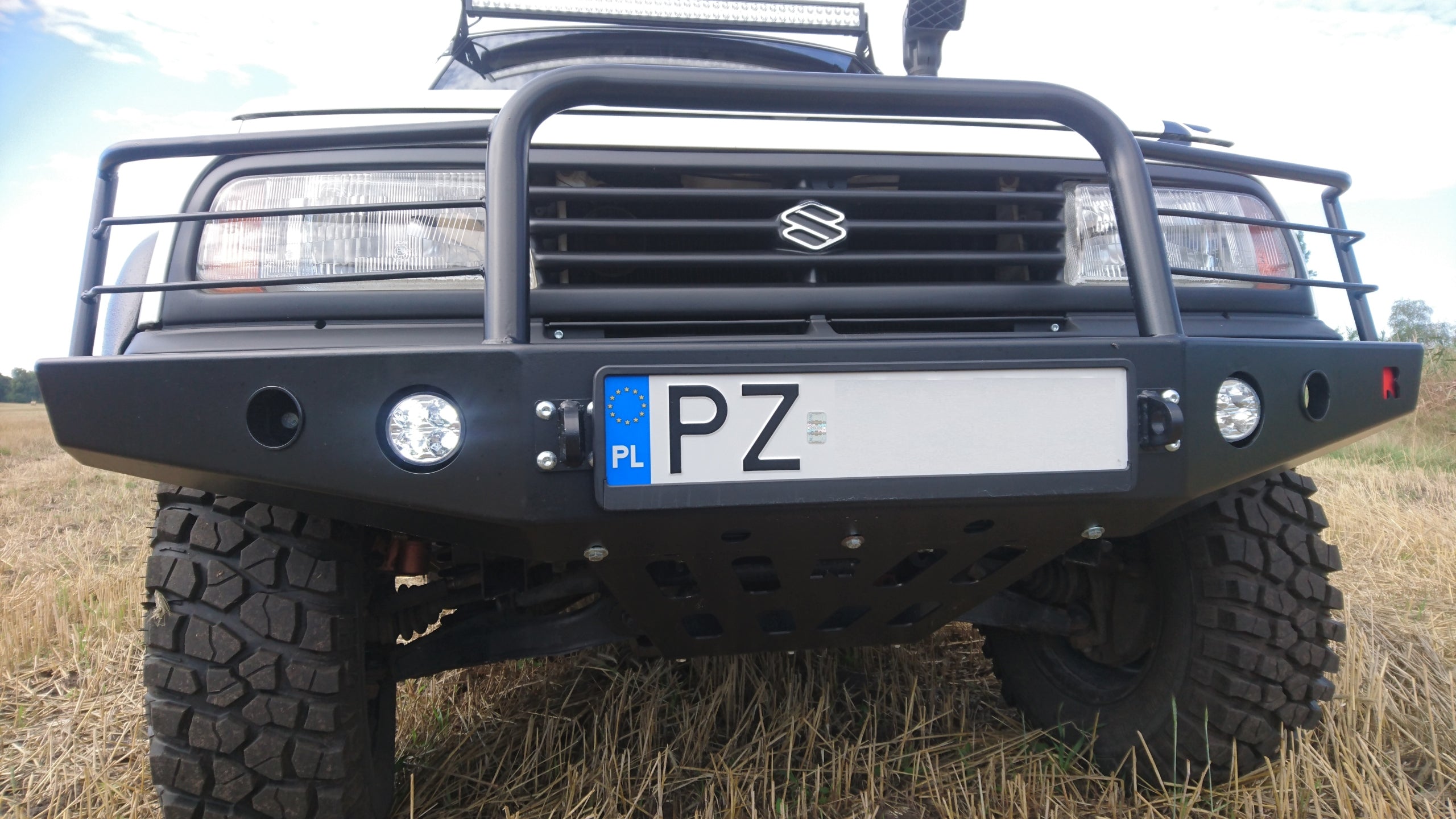 Winch Bumper with Bull Bar and Lamp Guards Suzuki Vitara 1.6 3-Door (1988–1998)