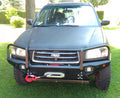 Seilwindenstoßstange mit Bullbar und Lampenschutzrohren Subaru Forester 2 SG
