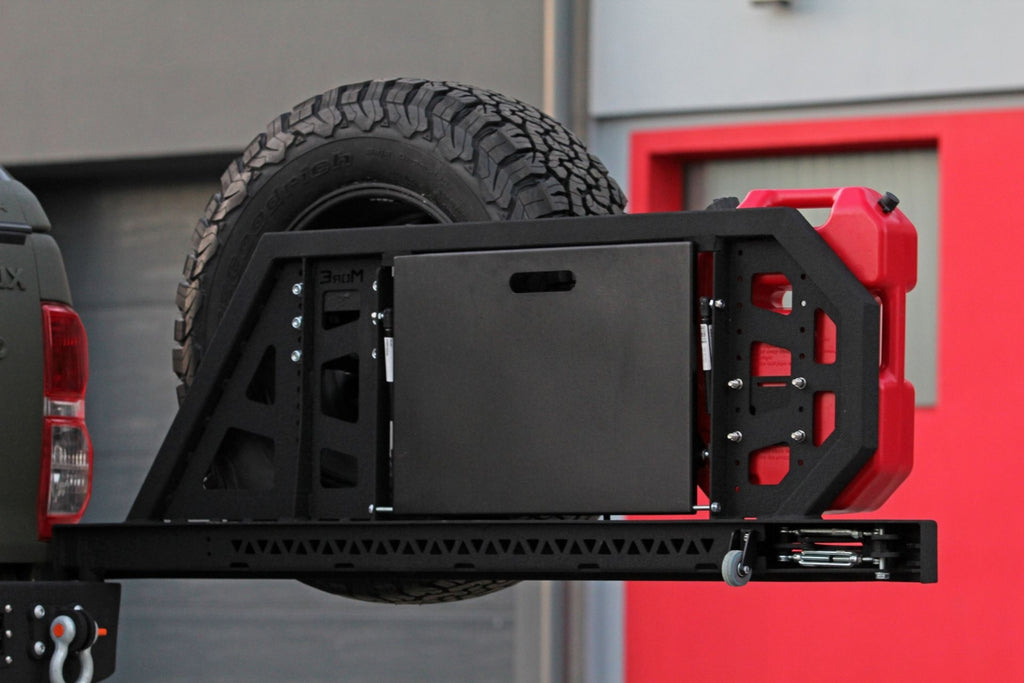 Reserverad Träger für MorE 4x4 Pick Up Stoßstangen