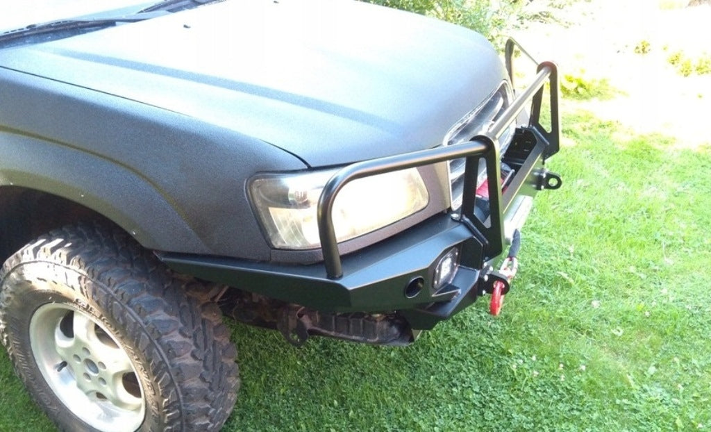 Seilwindenstoßstange mit Bullbar und Lampenschutzrohren Subaru Forester 2 SG