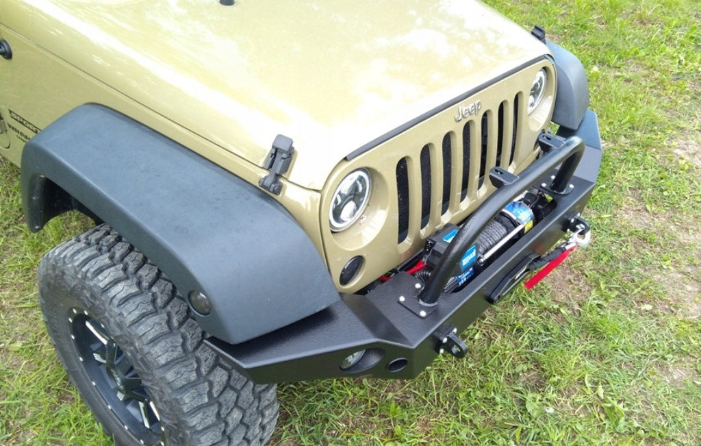 Seilwindenstoßstange mit Bullbar vorne Jeep Wrangler JK JKU