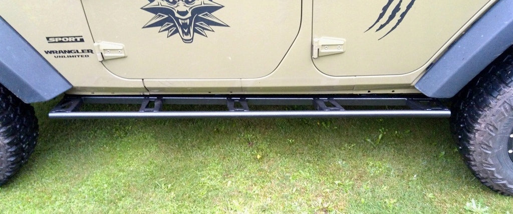 Protectores de estribos Rockslider Jeep Wrangler JKU