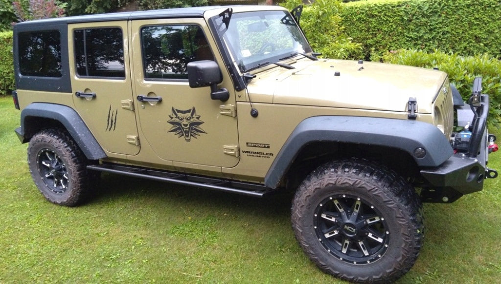 Protectores de estribos Rockslider Jeep Wrangler JKU
