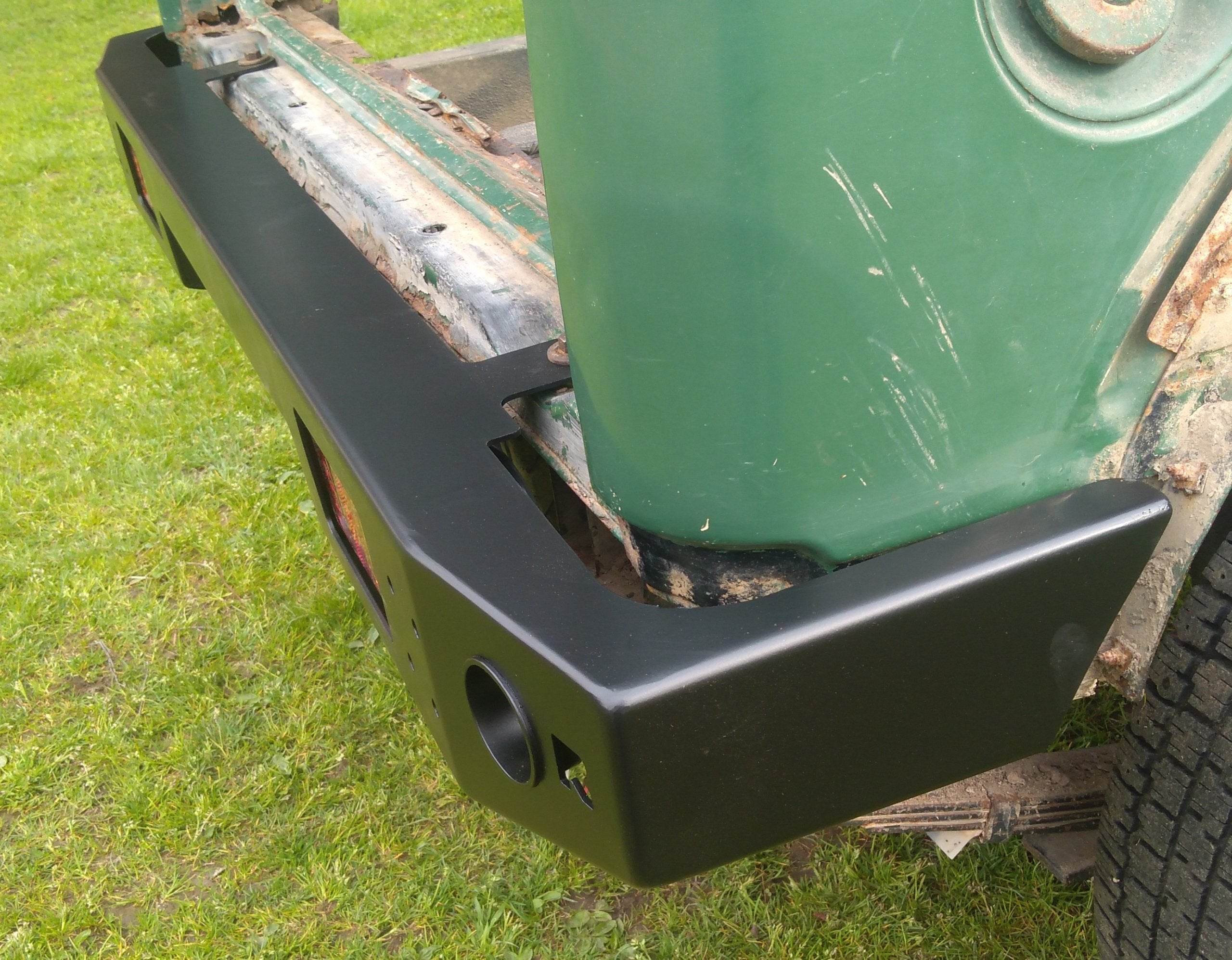 Steel Rear Bumper Suzuki Samurai