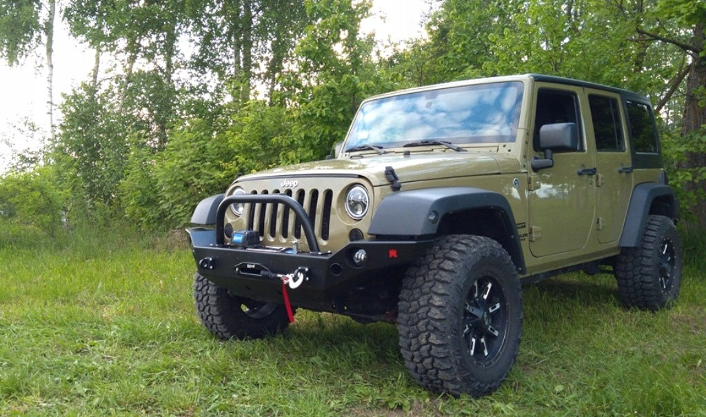 Seilwindenstoßstange mit Bullbar vorne Jeep Wrangler JK JKU