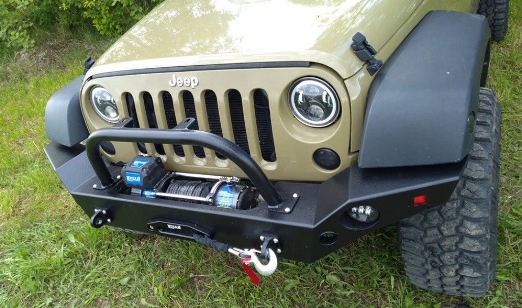 Seilwindenstoßstange mit Bullbar vorne Jeep Wrangler JK JKU