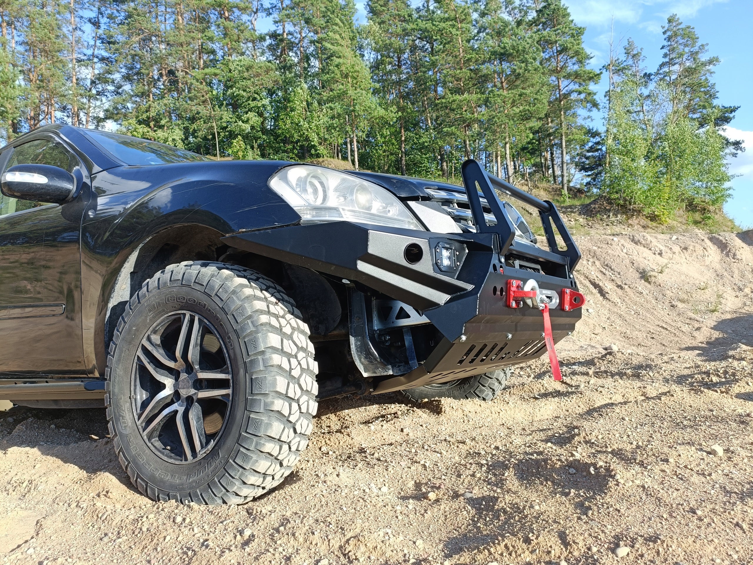 Seilwindenstoßstange mit Bullbar Mercedes W164 M Klasse ML