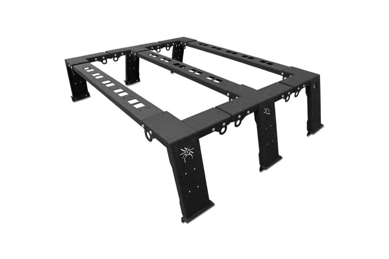 MorE 4x4 Bed Rack Mark II niedrig kurz für Pickup mit Rollo und Rollbar – Ansicht 1