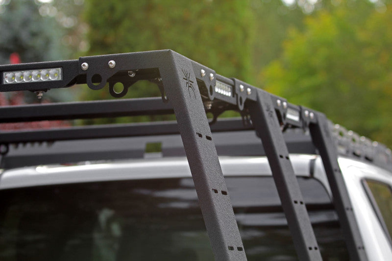MorE 4x4 Bed Rack Mark II mittel für Pickup mit Rollo – Ansicht 3