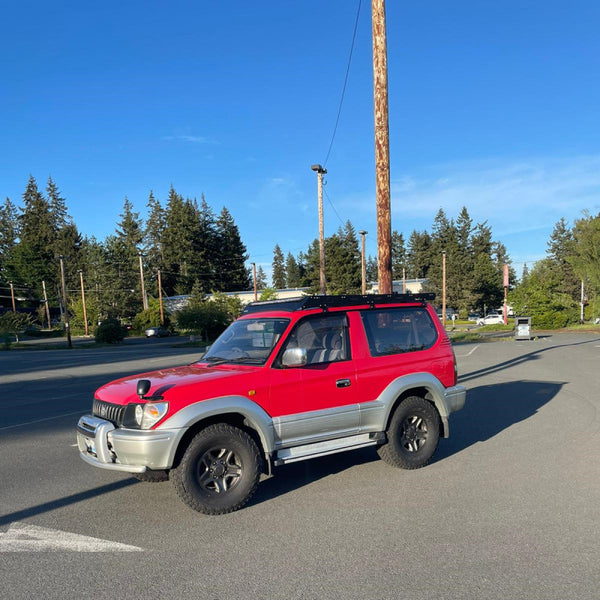 Toyota Land Cruiser Prado 90 3-Türer Aluminium Low Profile Dachträger
