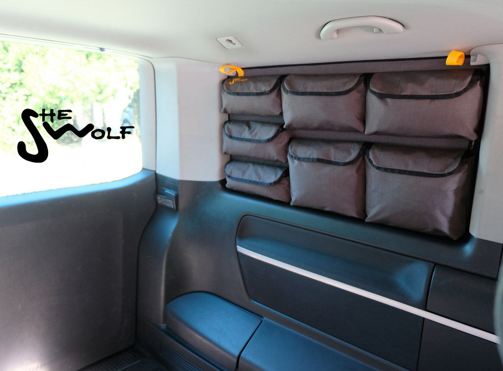 Window pockets, side window organizer for VW T5 short wheelbase