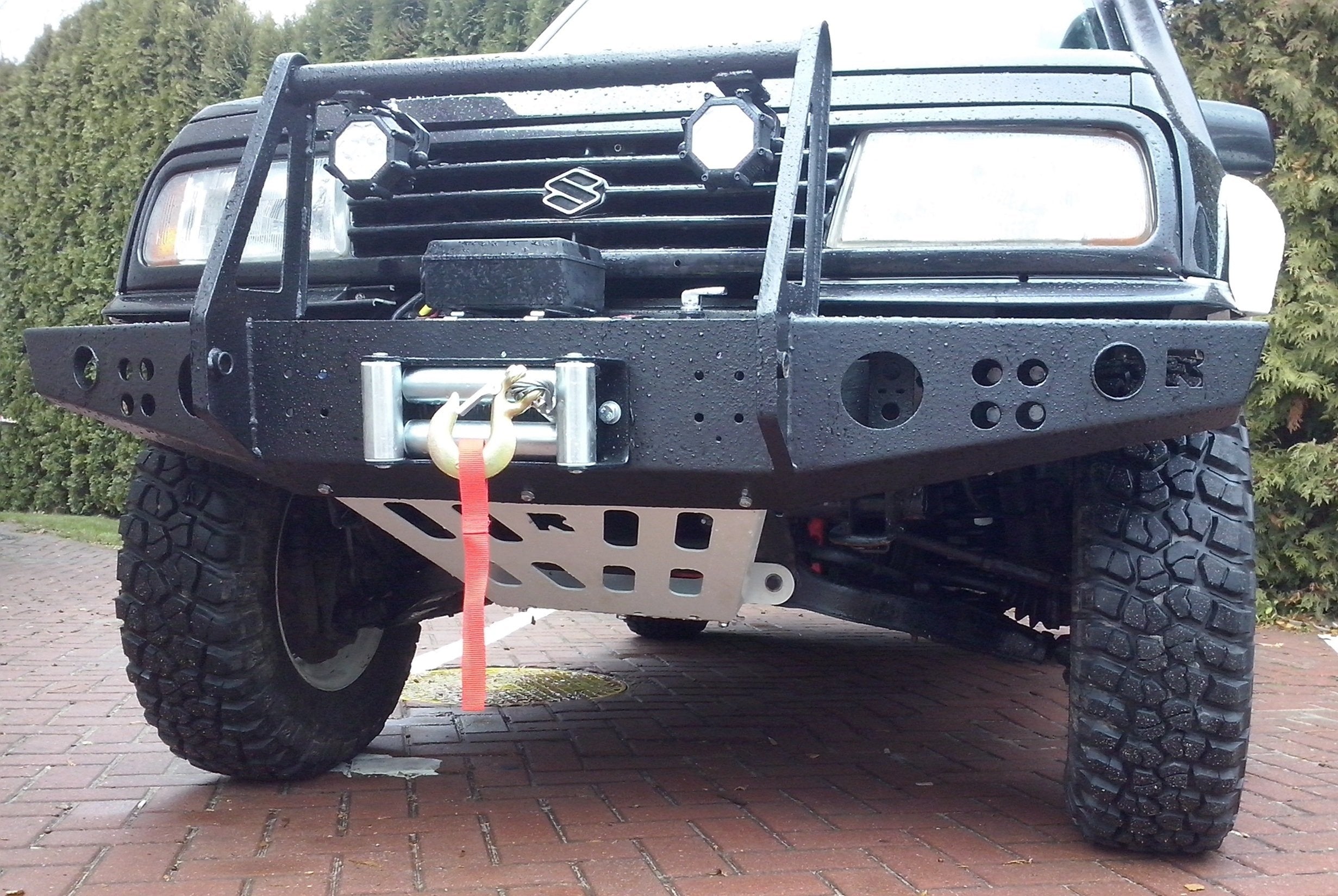 Winch Bumper with Bull Bar and Lamp Guards Suzuki Vitara 1.6 3-Door (1988–1998)